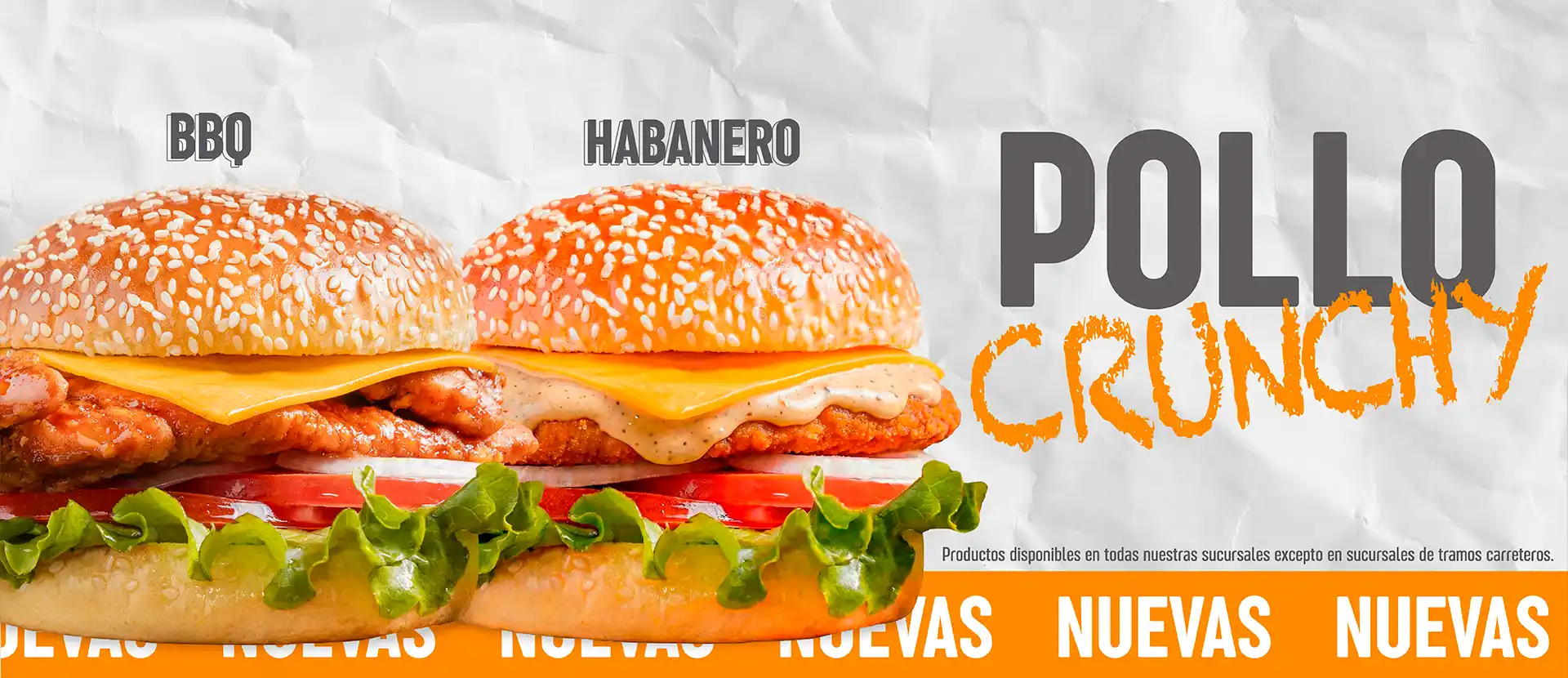 Hamburguesa - Pollo Crunchy - Cuarto de Kilo